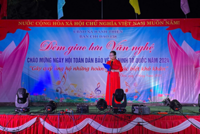 Ban Chỉ Đạo 138 xã Hành Thiện tổ chức đêm giao lưu văn nghệ chào mừng “Ngày hội toàn dân bảo vệ an ninh tổ quốc năm 2024"